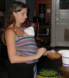 HCC 3 days old 3 days old in the Hip Cross Carry