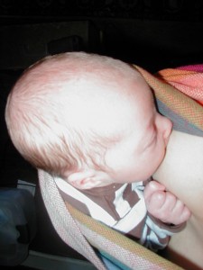 1weekNursing Annabelle Nursing, 1 week old