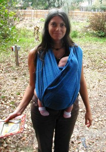 FWCC6weeks Newborn legs don't have to stradle your waist!