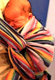 newborn in wrap