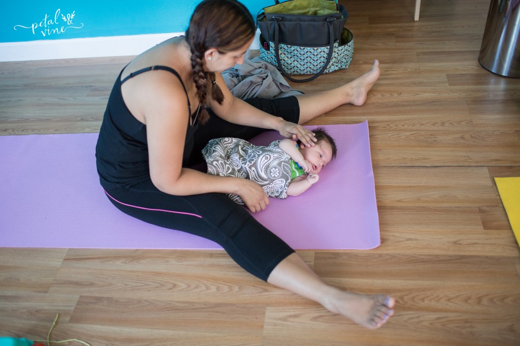 Mommy and Me Yoga Class with Babywearing