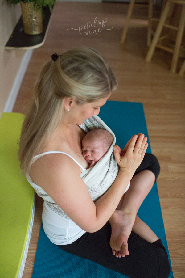 Lotus Position Newborn Yoga