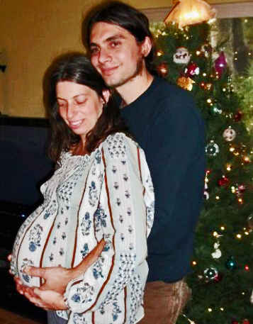 Baby Annabelle in Diana's belly before she is born on Christmas Day