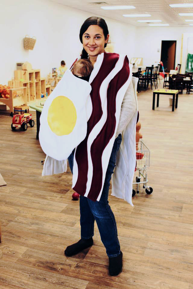 Bacon and Eggs Babywearing Costume