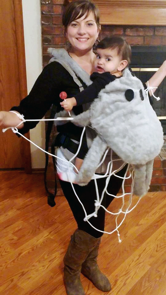Spider in Web Babywearing Costume