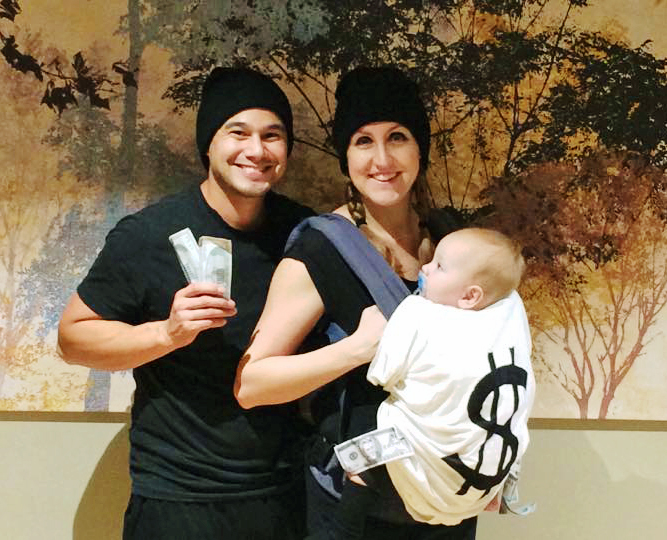 baby money bag costume