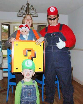 Mario Bros Family Babywearing Costume