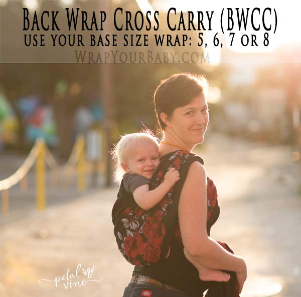 toddler back carry wrap
