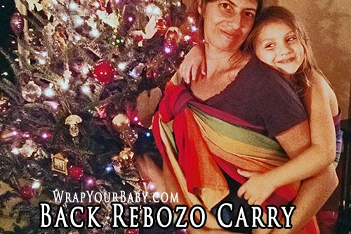 Back Rebozo Carry with a Short Woven Wrap
