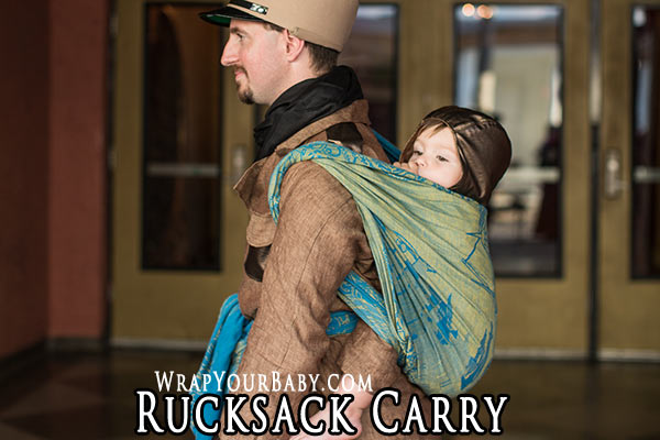 Rucksack Carry Tied in Front