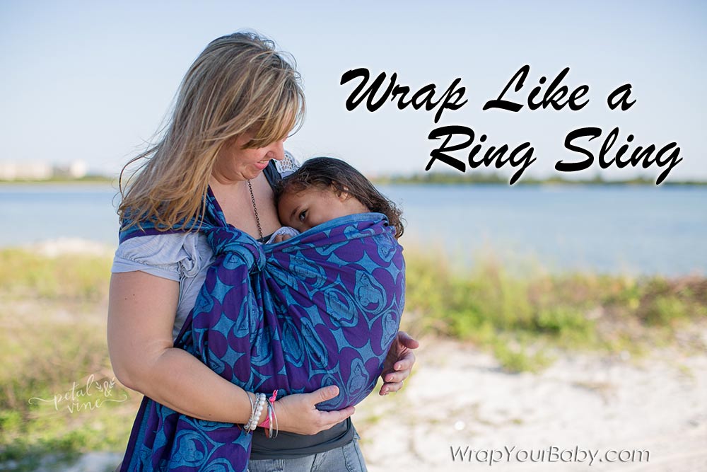 ring sling toddler hip carry